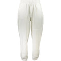 Pantalon de sport calvin klein bianco pour homme en coton crème avec taille élastique et cordon de serrage lâche