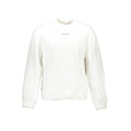 Sweatshirt homme calvin klein bianco coton blanc avec logo noir subtil sur la poitrine