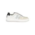 Baskets femmes calvin klein bianco en cuir blanc et gris avec semelle épaisse