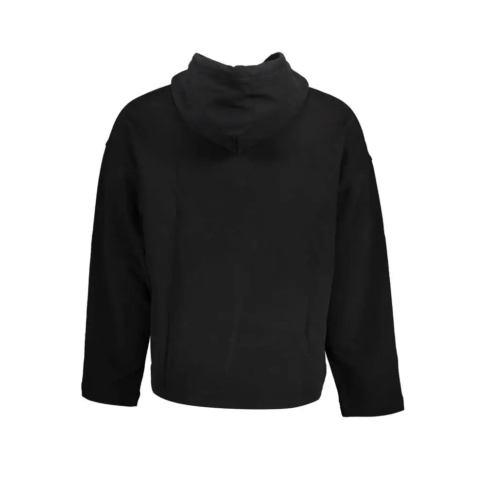 Calvin klein sweatshirt homme en coton noir avec tissu doux et coupe décontractée