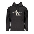 Calvin klein sweat-shirt homme noir en coton avec logo blanc ck visible sur la poitrine