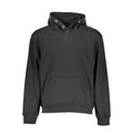 Sweat à capuche calvin klein noir en coton pour homme avec logo ck blanc sur la capuche et la manche