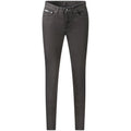 Jeans slim fit calvin klein noirs en coton pour femmes avec coupe classique cinq poches et coutures discrètes