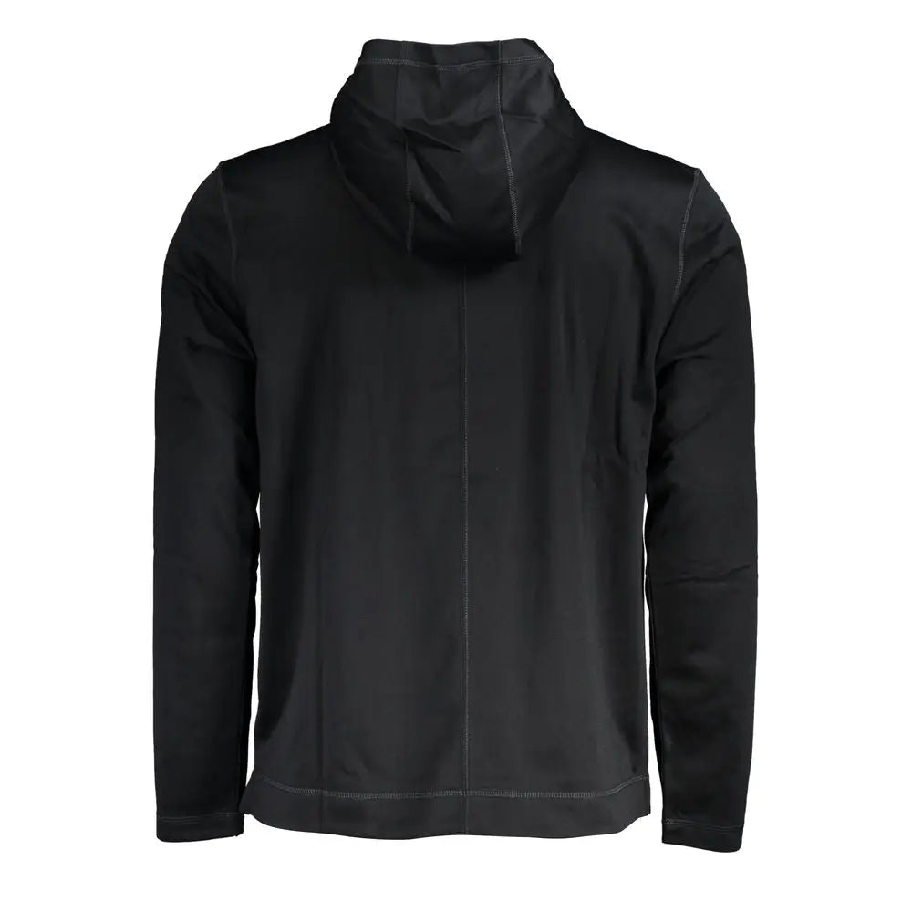 Veste à capuche calvin klein homme noire en polyester avec design minimaliste et coutures discrètes