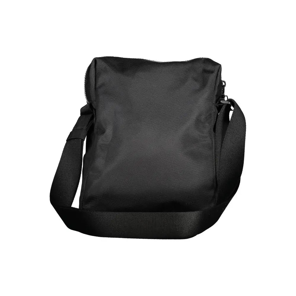 Sac bandoulière noir en nylon calvin klein pour homme avec une sangle réglable unique et fermeture éclair