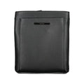 Calvin klein sac bandoulière homme en polyester noir avec design minimaliste et coutures discrètes en cuir noir