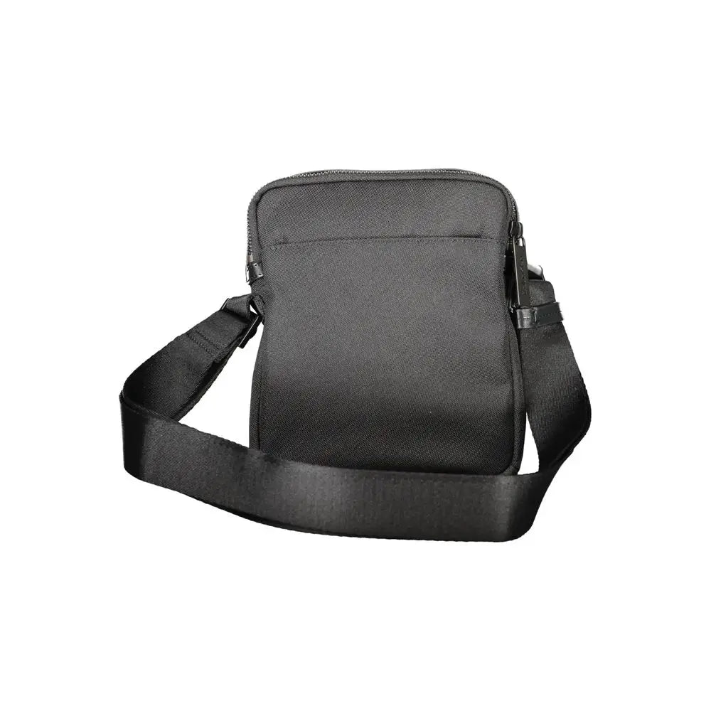 Calvin klein sac bandoulière homme noir en polyester avec design minimaliste et sangle réglable en nylon