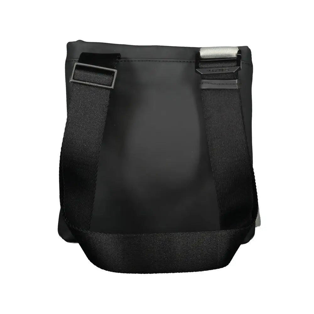 Calvin klein sac bandoulière homme en polyester noir avec sangles réglables et quincaillerie métal argenté