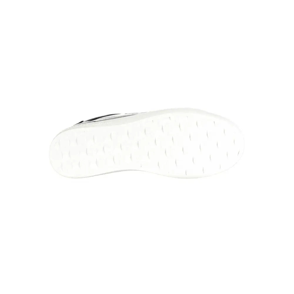 Semelle en caoutchouc blanche avec motif de petites indentations pour sneaker homme calvin klein noir en polyester