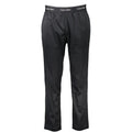 Pantalon de survêtement noir calvin klein homme en polyester avec finition satinée et logo répété sur la ceinture élastique