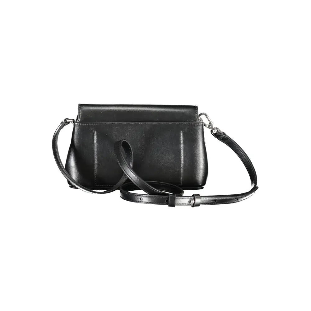 Calvin klein sac bandoulière noir en polyester avec design minimaliste et sangle ajustable pour femme