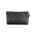 Sac bandoulière femme Calvin Klein noir en polyester avec cuir matelassé et chaîne ck logo