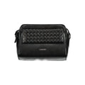 Sac bandoulière femme calvin klein en polyester noir avec avant matelassé et quincaillerie argentée