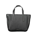Sac cabas calvin klein noir en cuir texturé avec design structuré pour femme en polyéthylène