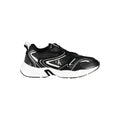 Calvin klein sneaker noir et blanc homme en polyuréthane avec semelle épaisse tige en mesh et motifs géométriques audacieux