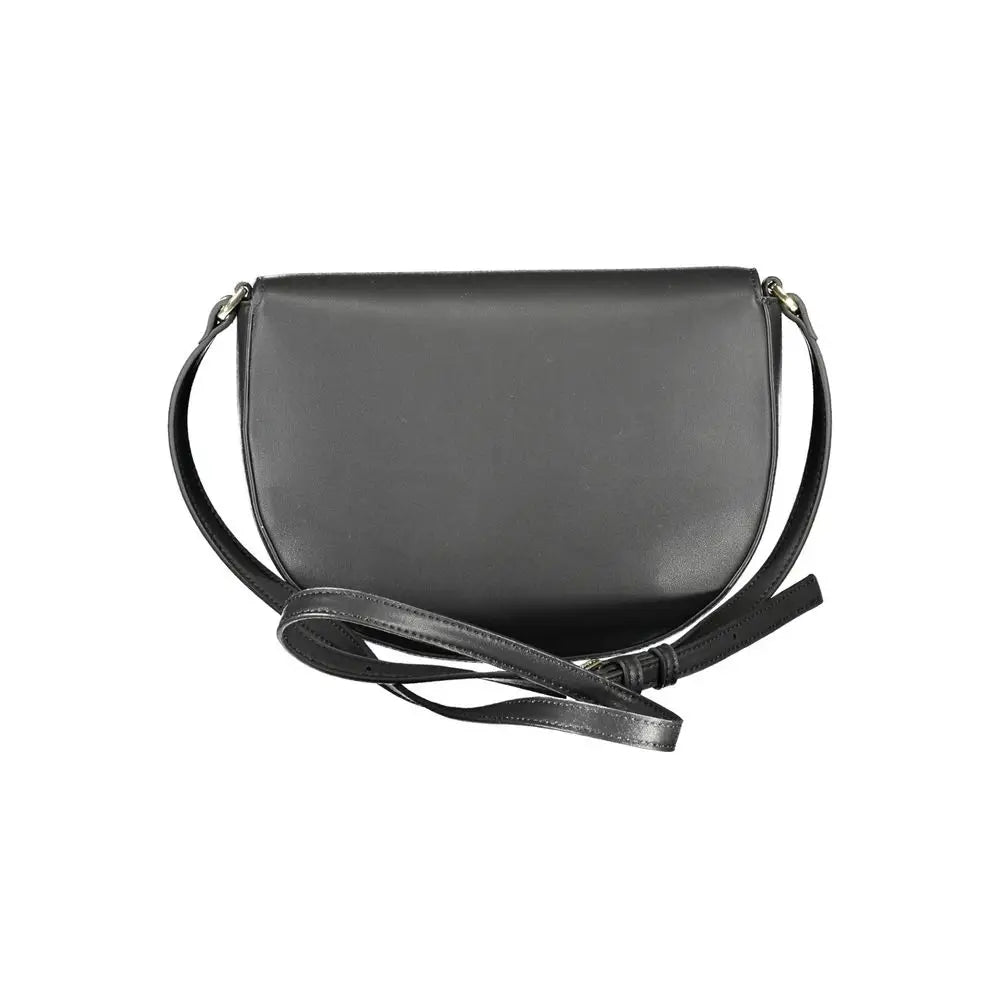 Sac épaule femme calvin klein en polyuréthane noir avec design minimaliste et bandoulière ajustable