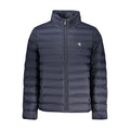 Veste homme calvin klein blu en poliammide bleu marine avec conception matelassée et petit logo blanc sur la poitrine