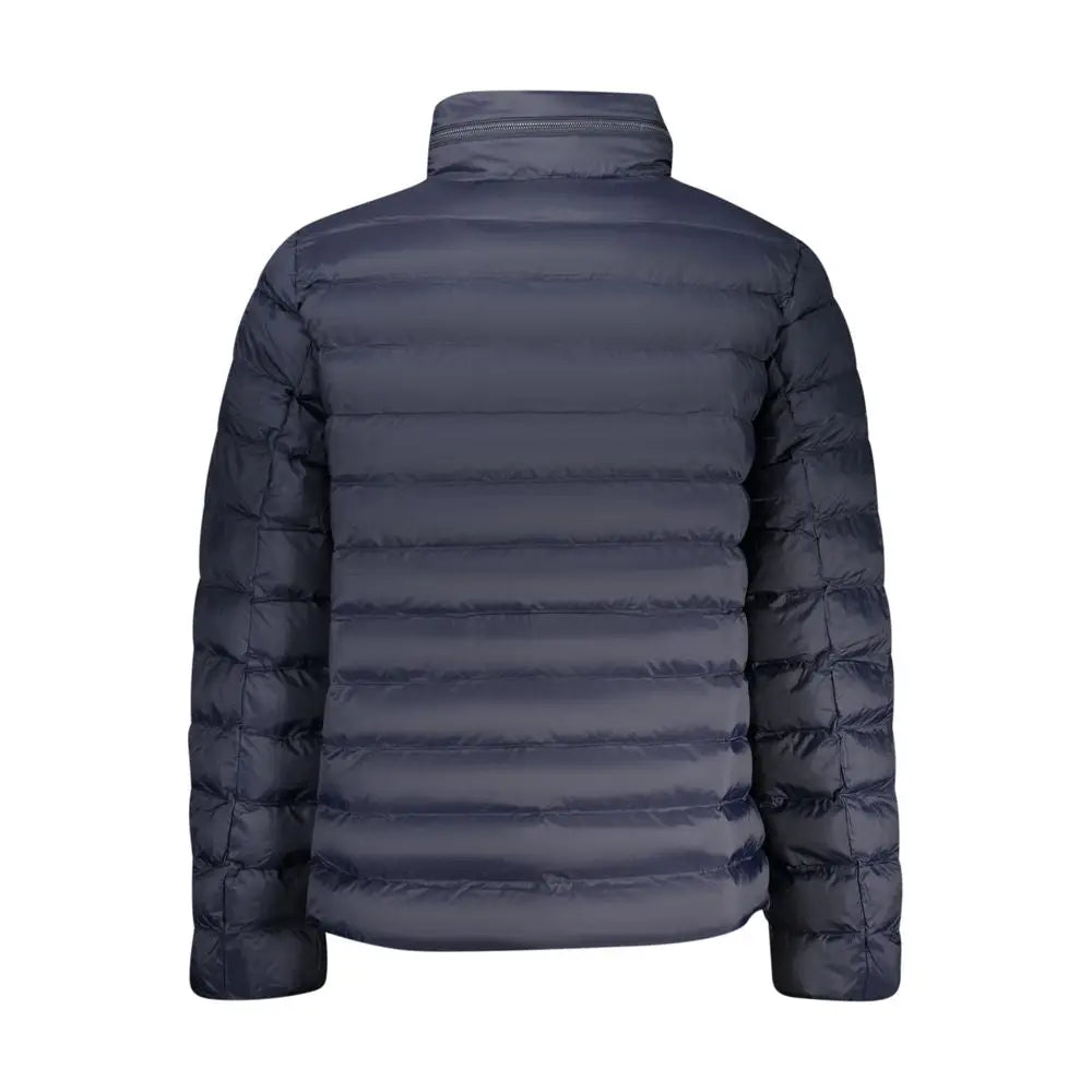 Veste matelassée bleu marine foncé calvin klein blu poliammide pour homme avec col montant et couture horizontale
