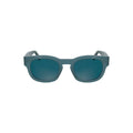 Calvin klein lunettes de soleil pour femmes en acétate bleu avec monture carrée bleu sarcelle et verres dégradés foncés