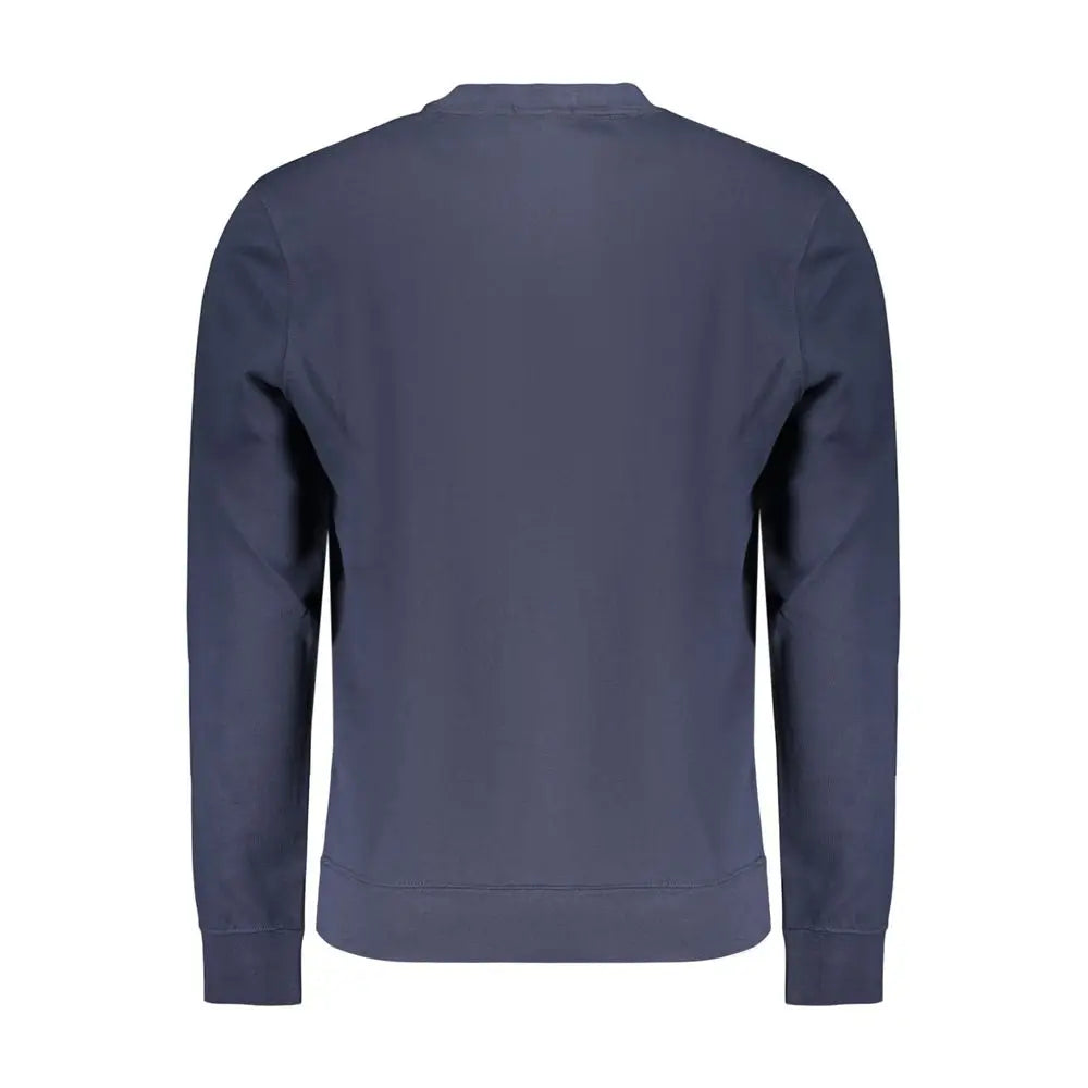 Sweatshirt calvin klein bleu marine en coton pour homme à manches longues col rond
