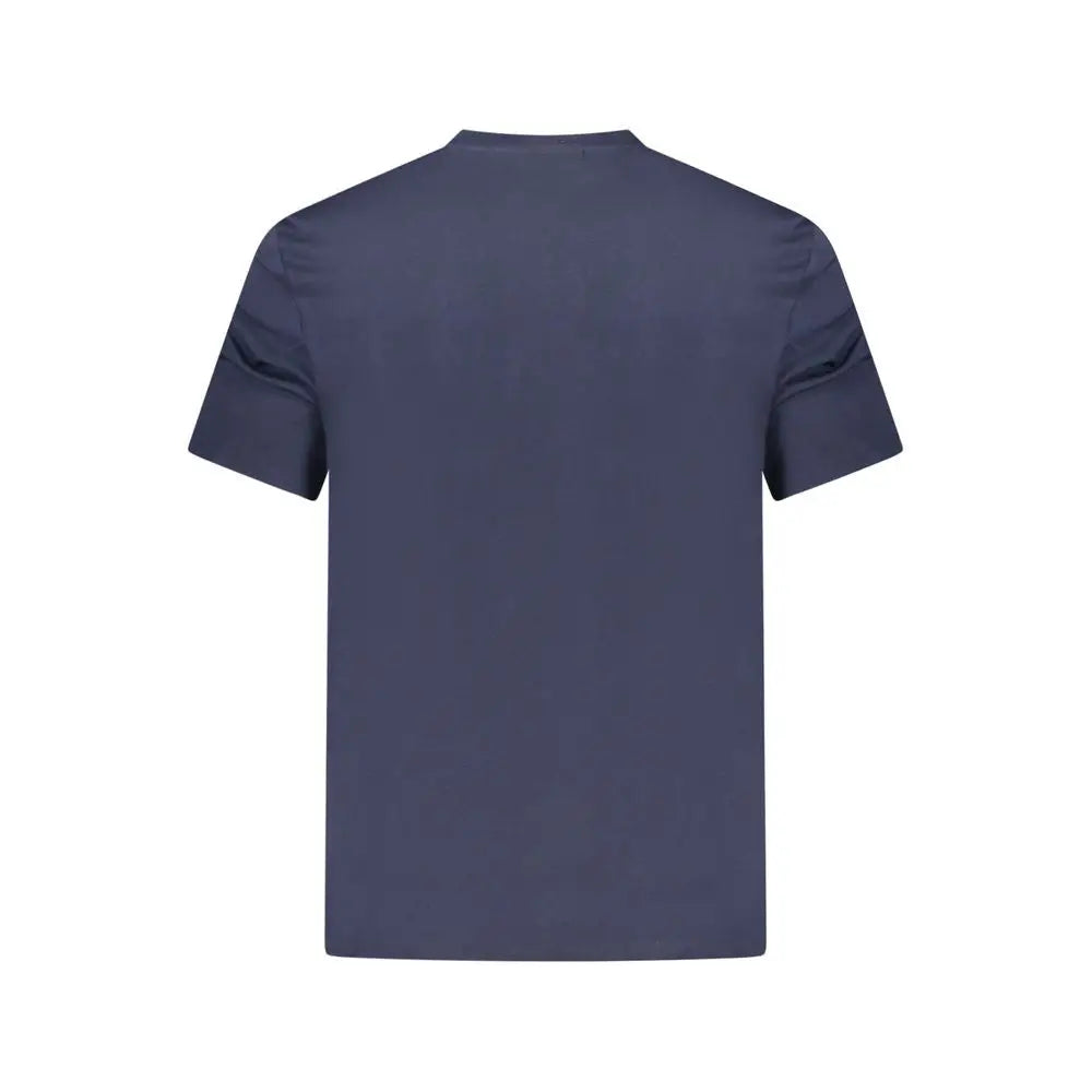 T-shirt homme calvin klein bleu en coton avec manches courtes et col rond simple