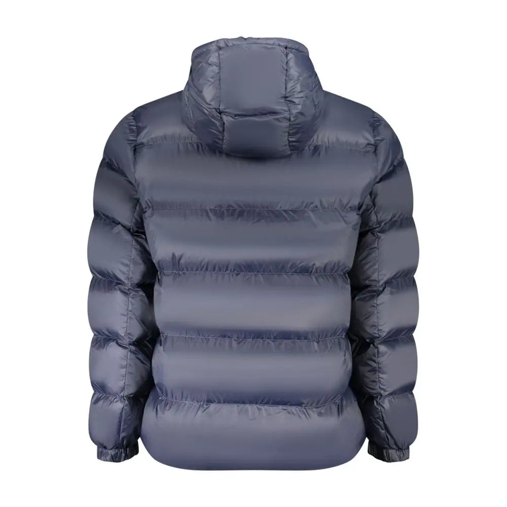 Veste matelassée bleu foncé calvin klein en nylon pour homme avec capuche attachée