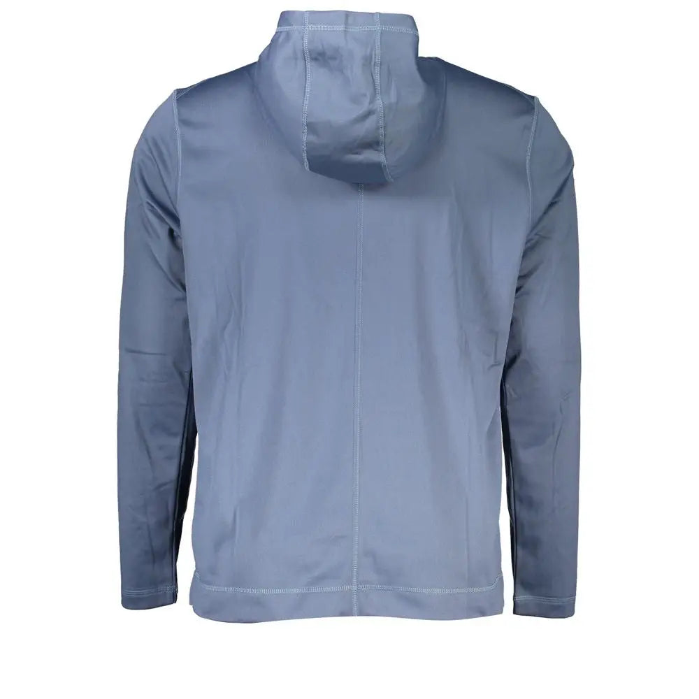 Veste à capuche bleue claire en polyester pour homme calvin klein avec tissu synthétique lisse et coutures subtiles