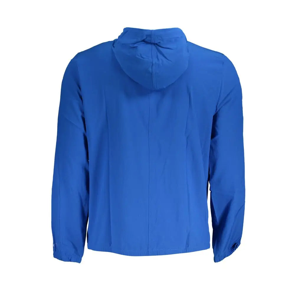 Veste de sport pour homme calvin klein bleu royal en polyester avec tissu léger et poignets élastiques