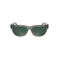 Lunettes de soleil femmes calvin klein grigio en acetate gris avec verres verts degrade et monture rectangulaire