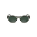 Lunettes de soleil femmes calvin klein grigio en acétate gris avec verres verts foncés et monture rectangulaire