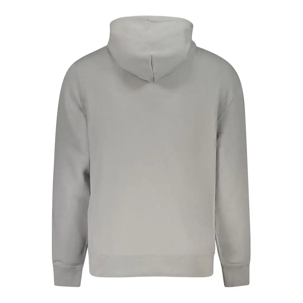Sweatshirt gris minimalist pour homme calvin klein en coton doux au toucher et lignes épurées
