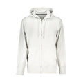 Un sweat-shirt homme calvin klein grigio en coton blanc élégant avec tissu doux et coutures subtiles
