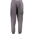 Joggers gris calvin klein en coton avec logo brodé discret sur la cuisse pour homme