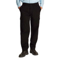 Pantalon cargo noir en coton calvin klein jeans avec poches latérales et fermeture à bouton