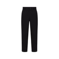 Pantalon chino noir en coton recyclé calvin klein jeans avec coupe droite et fermeture à un bouton à la taille