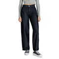 Jean bootcut en coton bleu calvin klein avec coupe taille haute jambe large et motif texturé subtil