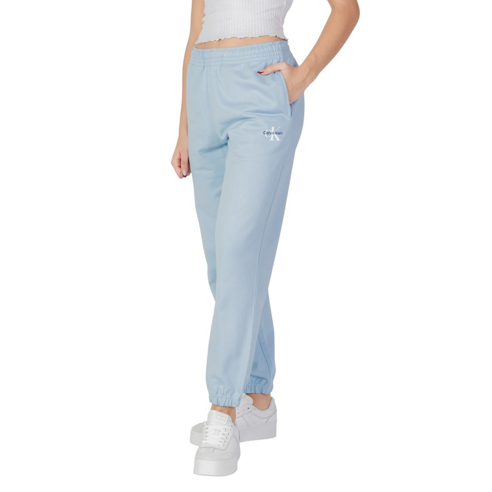 Pantalons de jogging en coton bleu de Calvin Klein Jeans, style décontracté pour l'entraînement ou le confort quotidien.