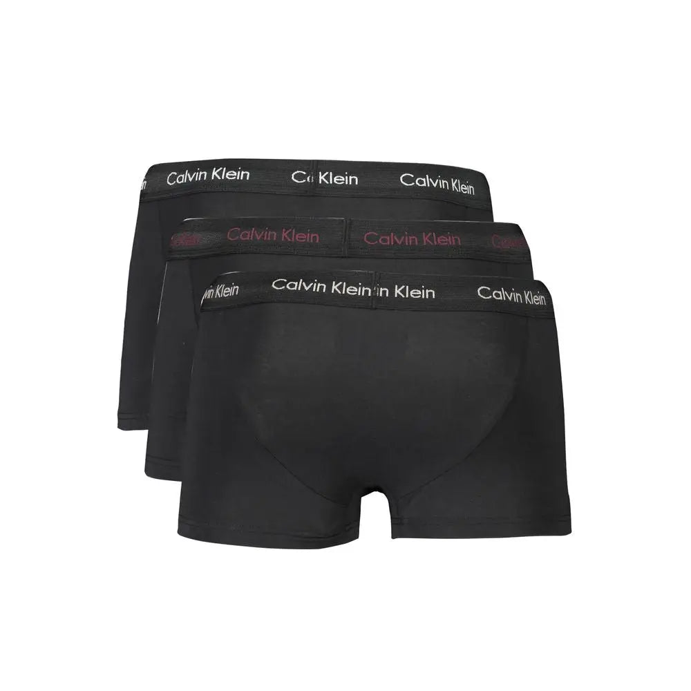 Boxer briefs calvin klein nero coton noir pour homme avec taille élastique marquée pour un confort optimal