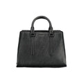 Sac à main calvin klein nero poliestere en cuir noir avec motif en diagonale texturé et anses supérieures