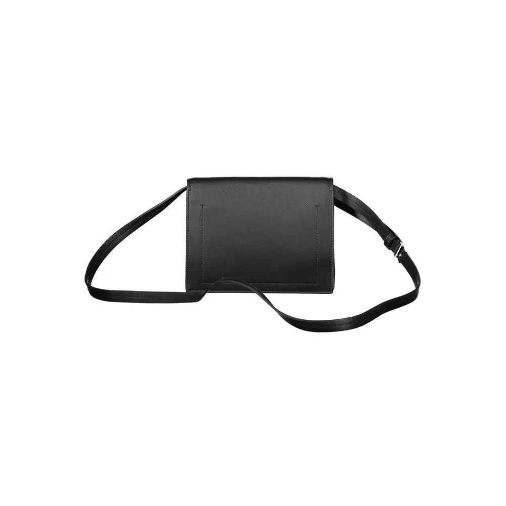 Sac bandoulière femme calvin klein nero en cuir synthétique noir au design minimaliste avec sangle ajustable