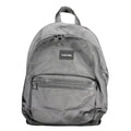 Sac à dos pour homme calvin klein nero en polyester gris avec finitions texturées et fermetures éclair noires