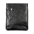 Sac bandoulière calvin klein nero en polyester noir avec poche avant zippée et fermeture éclair argentée