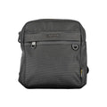Sac bandoulière calvin klein nero noir en polyester avec poche avant zippée et tissu texturé pour homme