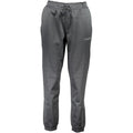 Joggers femme calvin klein nero en polyester gris foncé avec logo blanc subtil sur la cuisse