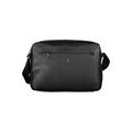 Sac bandoulière en cuir noir avec logo ck subtil devant calvin klein nero mallette homme en polyester recyclé