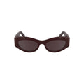 Calvin Klein Rosso acetate lunettes de soleil femme cat-eye brun foncé à monture brillante et verres gris foncé