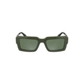 Lunettes de soleil femme calvin klein verde en acetate vert olive avec verres dégradés foncés et monture moderne