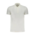 Chemise polo blanche pour homme calvin klein en coton avec col classique et patte de boutonnage courte