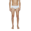 Calvin klein white polyamide swim briefs with a simple clean design for swimwear use