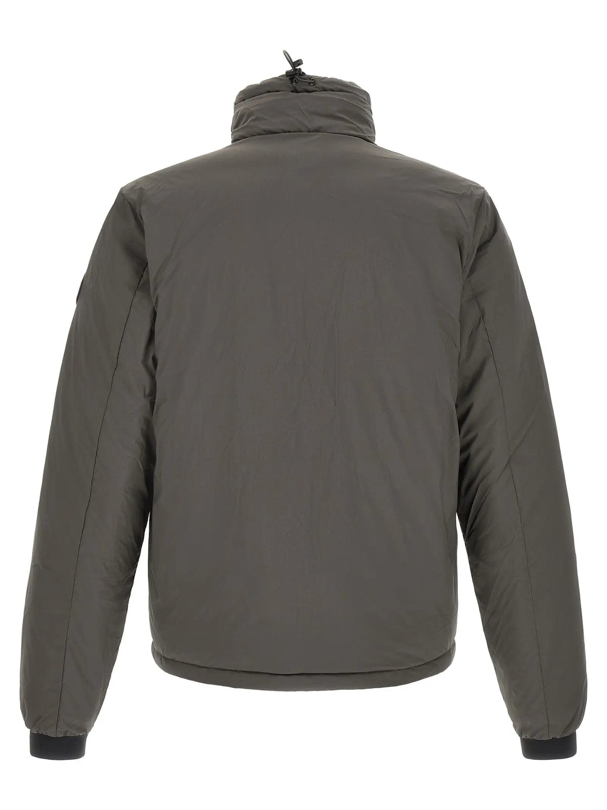 Canada goose bicolor polyamide veste matelassée olive foncé avec col montant et poignets noirs côtelés
